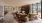 clubhouse with chairs and a large glass door
